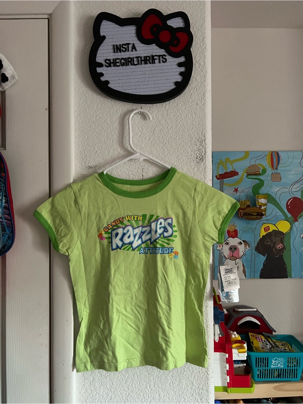 Y2K razzles candy baby tee